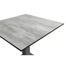 Alfa S asztal - Szürke váz/Beton HPL lap