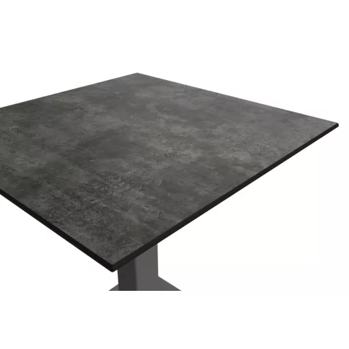 Alfa S asztal - Szürke váz/Loft Beton HPL lap