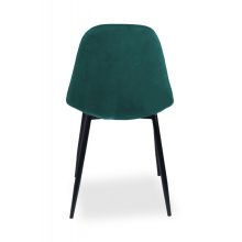 Milano fémvázas beltéri étkezőszék zöld bársony színben