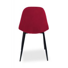 Milano fémvázas beltéri étkezőszék bordó színben