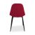 Milano fémvázas beltéri étkezőszék bordó színben