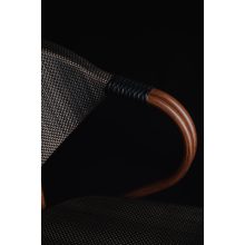 Camillo kézzel font kültéri éttermi szék - sötétbarna