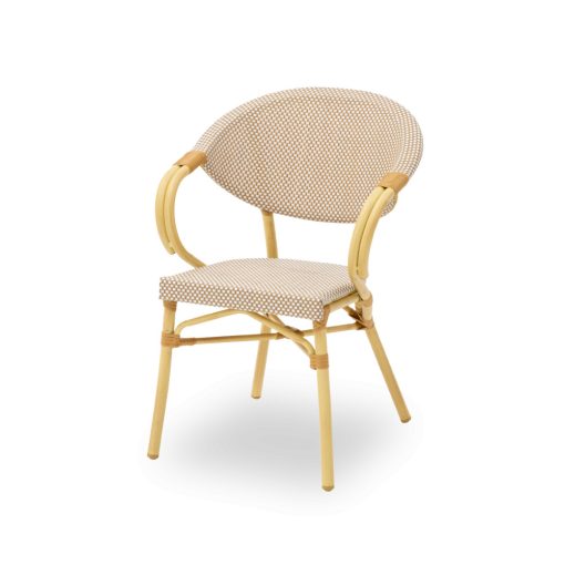 Camillo kézzel font kültéri éttermi szék sötétzöld színben