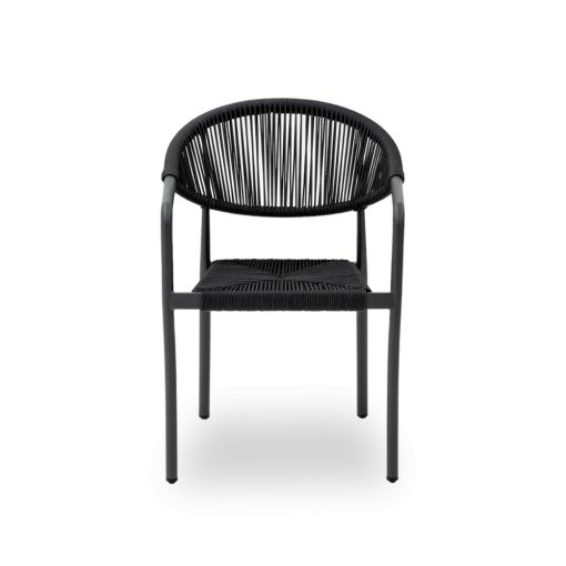 Cesare kézzel font kültéri szék - Antracit