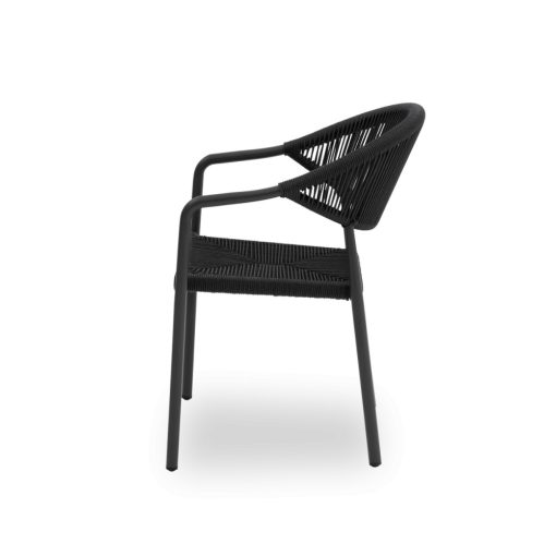 Cesare kézzel font kültéri szék - Antracit