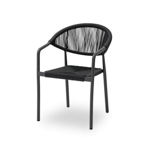 Cesare kézzel font kültéri szék - Bézs