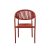 Cesare kézzel font kültéri szék - Piros