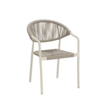 Cesare kézzel font kültéri szék - Szürke