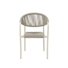 Cesare kézzel font kültéri szék - Szürke