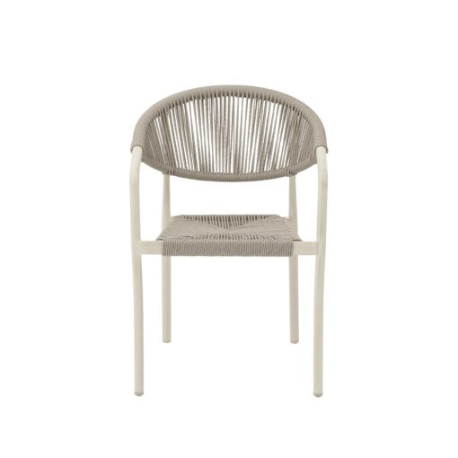 Cesare kézzel font kültéri szék - Szürke