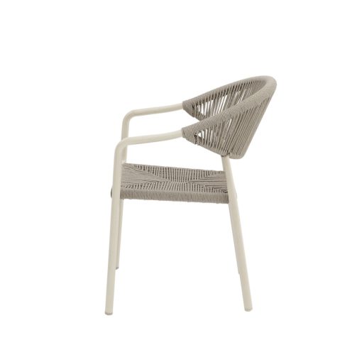 Cesare kézzel font kültéri szék - Szürke