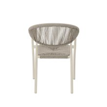 Cesare kézzel font kültéri szék - Szürke