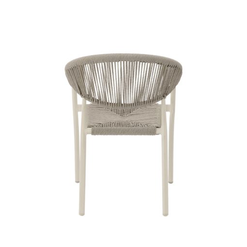 Cesare kézzel font kültéri szék - Szürke