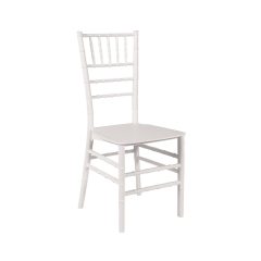 M - Chiavari műanyag esküvői bankett szék - fehér színben
