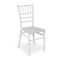  M - Chiavari műanyag esküvői bankett szék - fehér színben