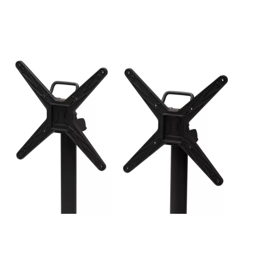 Cross Comfort Duo felhajtható asztal - Fekete váz/Beton HPL lap