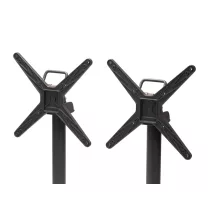 Cross Comfort Duo felhajtható asztal - Szürke váz/Fekete Kő HPL lap