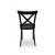Cross Back szék - Fekete