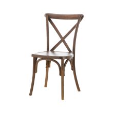 Cross Back esküvői polipropilén szék - dió