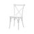 Cross Back esküvői polipropilén szék - fehér