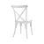 Cross Back esküvői polipropilén szék - fehér