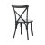 Cross Back esküvői polipropilén szék - fekete