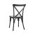 Cross Back esküvői polipropilén szék - fekete