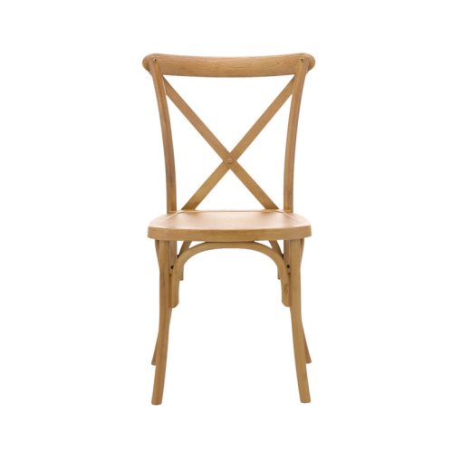 Cross Back esküvői polipropilén szék - natúr
