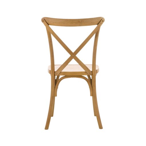 Cross Back esküvői polipropilén szék - natúr