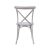 Cross Back esküvői fa szék - antikolt fehér