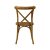 Cross Back esküvői fa szék - rusztikus 