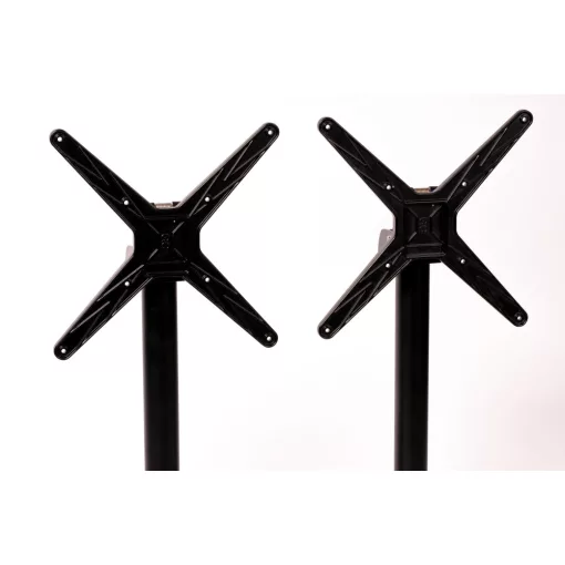 Cross Duo öntöttvas asztalláb színterezett váz - fekete színben