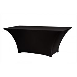 M - Flex LUX PR asztalszoknya - fekete színben