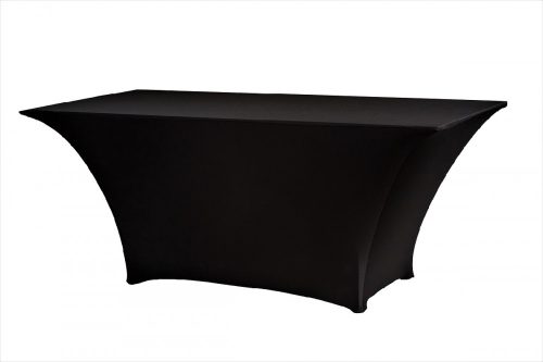 M - Flex-PR LUX asztalszoknya - fekete színben