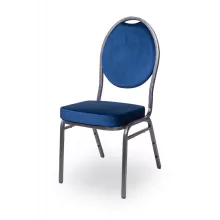 Herman Velúr konferenciaszék - kék 