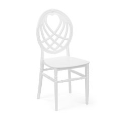 M - King esküvői szék - fehér színben