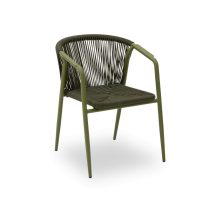 Luigi rakásolható kültéri szék - Sötétzöld