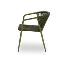 Luigi rakásolható kültéri szék - Sötétzöld