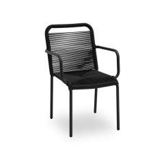   Marcello kültéri rakásolható éttermi szék antracit színben