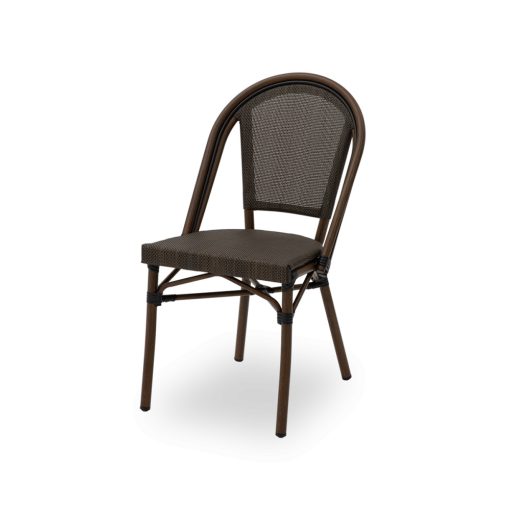 Matteo kézzel font kültéri éttermi szék sötét zöld és barna színben