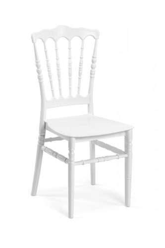 M - Napoleon esküvői szék - fehér színben