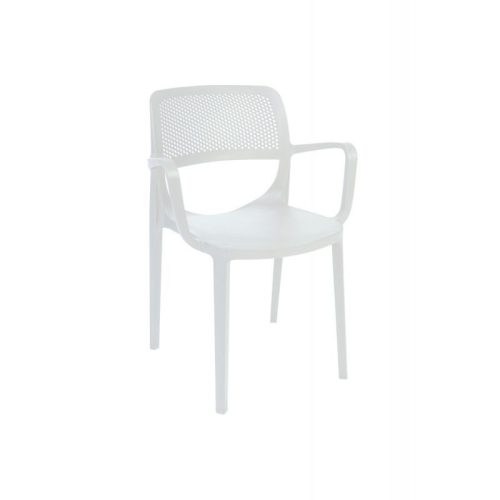 M - Nicole kültéri szék - fehér színben