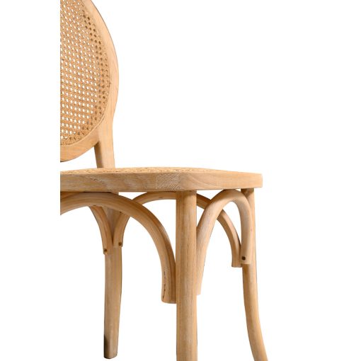 Palace Rattan esküvői szék - Fehérre meszelt