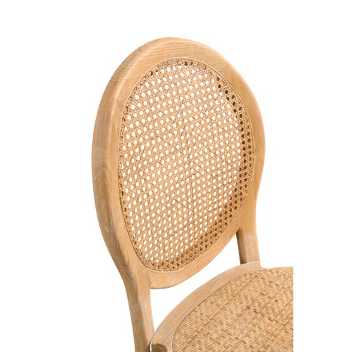 Palace Rattan esküvői szék - Fehérre meszelt