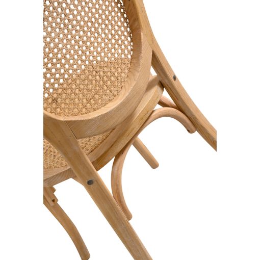 Palace Rattan esküvői szék - Fehérre meszelt