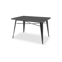 Paris modern fémvázas étkezőasztal antracit színben (120x80)