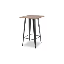 Paris modern fémvázas bárasztal sonoma színben (68x68)