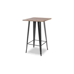 Paris modern fémvázas bárasztal sonoma színben (68x68)