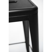 Paris modern fémvázas rakásolható bárszék barna színben