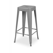 Paris modern fémvázas rakásolható bárszék szürke színben